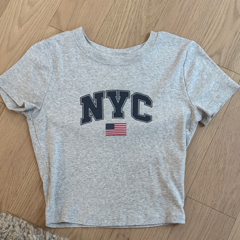 Hollister Gray NYC Crop Top